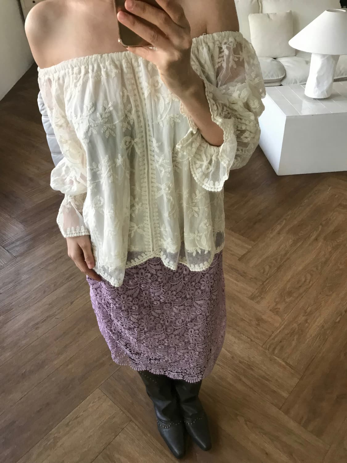 vintage lace blouse 상품이미지4