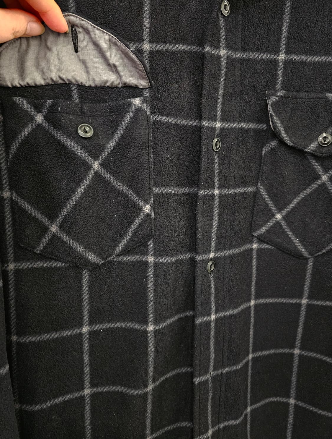 Japan 블랙 체크 플란넬 셔츠 상품이미지3