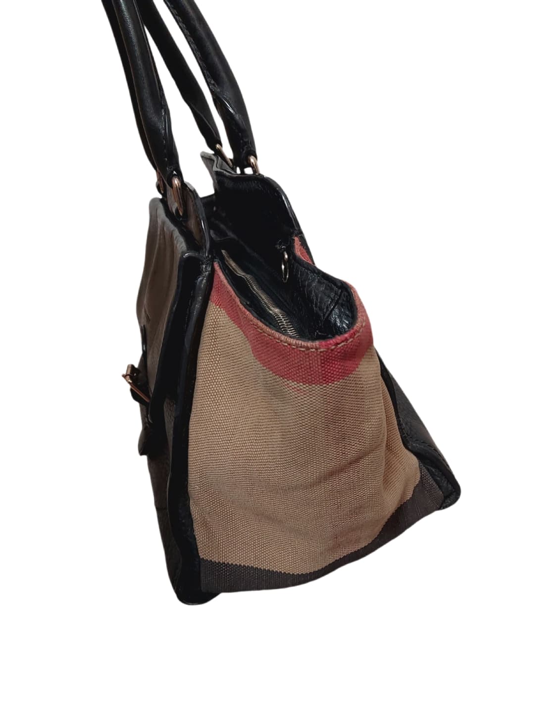 버버리 하코트 애쉬비 체크 토트 숄더백 (정품) 상품이미지3