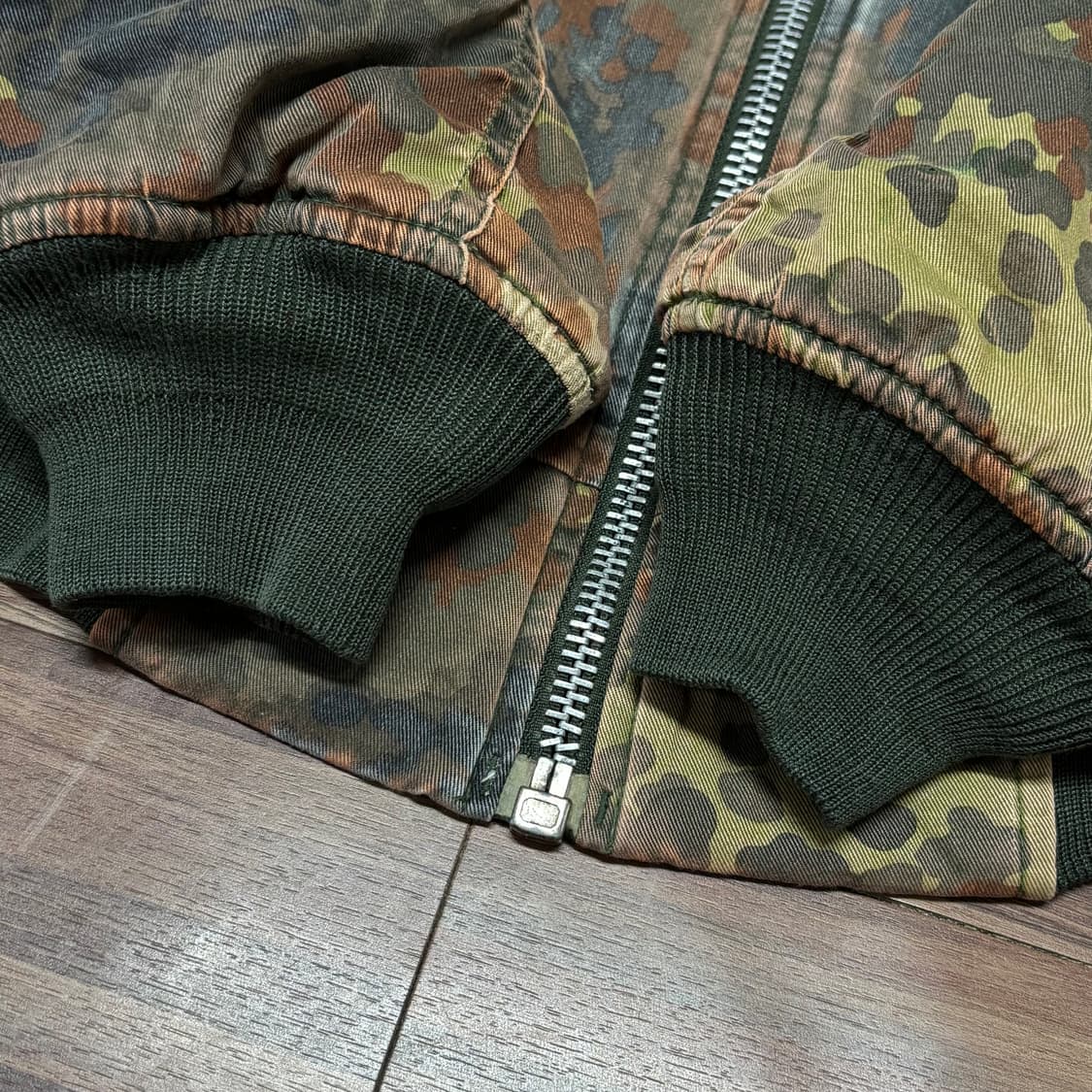 빈티지 독일군 카모 플렉탄 플랙탄 카모 ma-1 봄버 마원 자켓 xl 상품이미지5