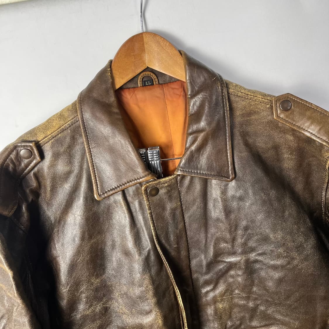[JPN] 빈티지 A-2 램스킨 레더자켓 상품이미지2