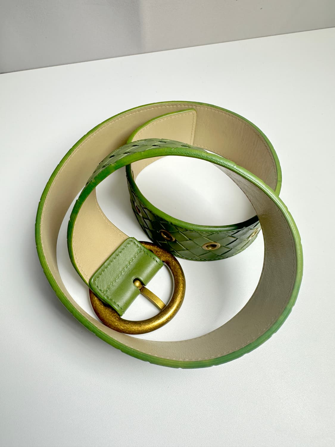 보테가베네타 인트레치아토 레더 벨트 상품이미지4