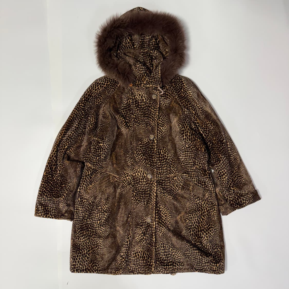 재패니즈 빈티지 레오파드 퍼 코트 상품이미지1