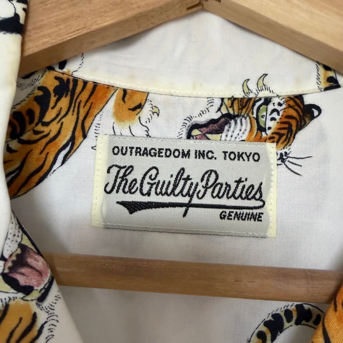 와코마리아 팀레히 오픈카라 레이온 하와이안 반팔 셔츠 M 상품이미지4