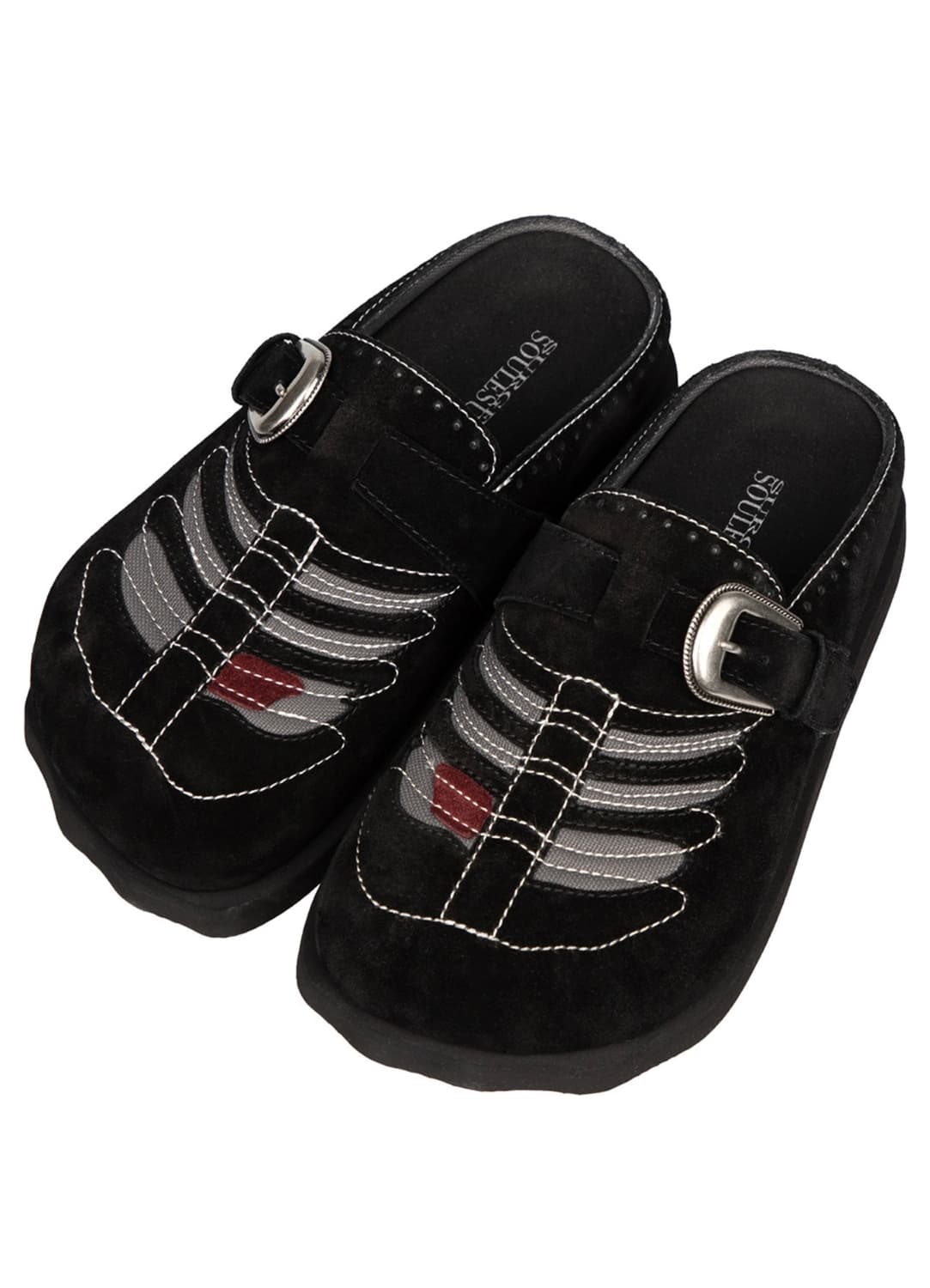 [270] 쏘유레슈어 x 써저리 SS010 블랙 뮬 상품이미지1