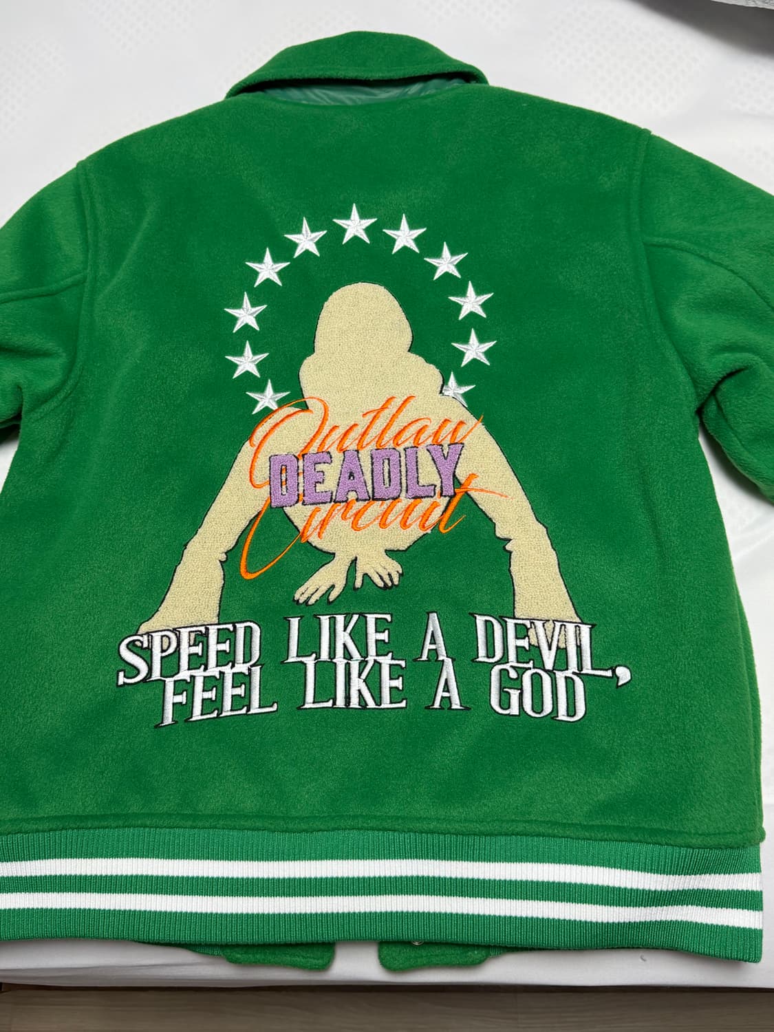 스컬프터 Varsity Standard Jacket Green 상품이미지9