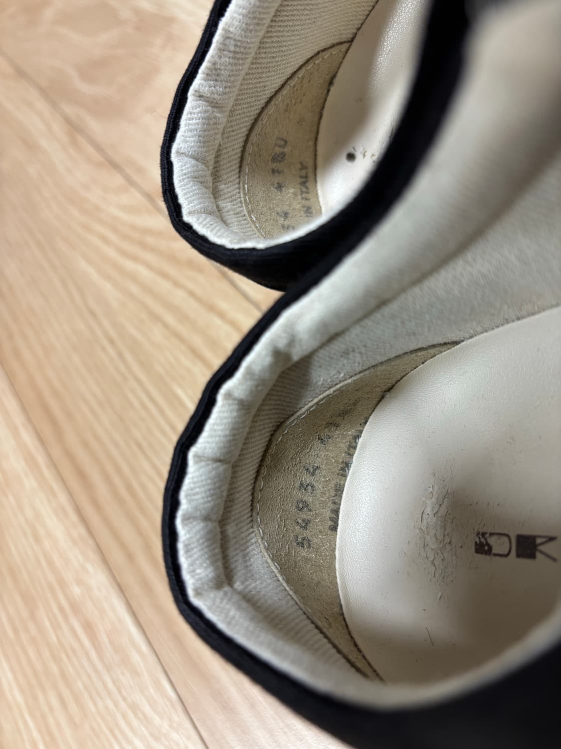 [265] 릭오웬스 다크쉐도우 빈티지 스니커즈 블랙/밀크 상품이미지7