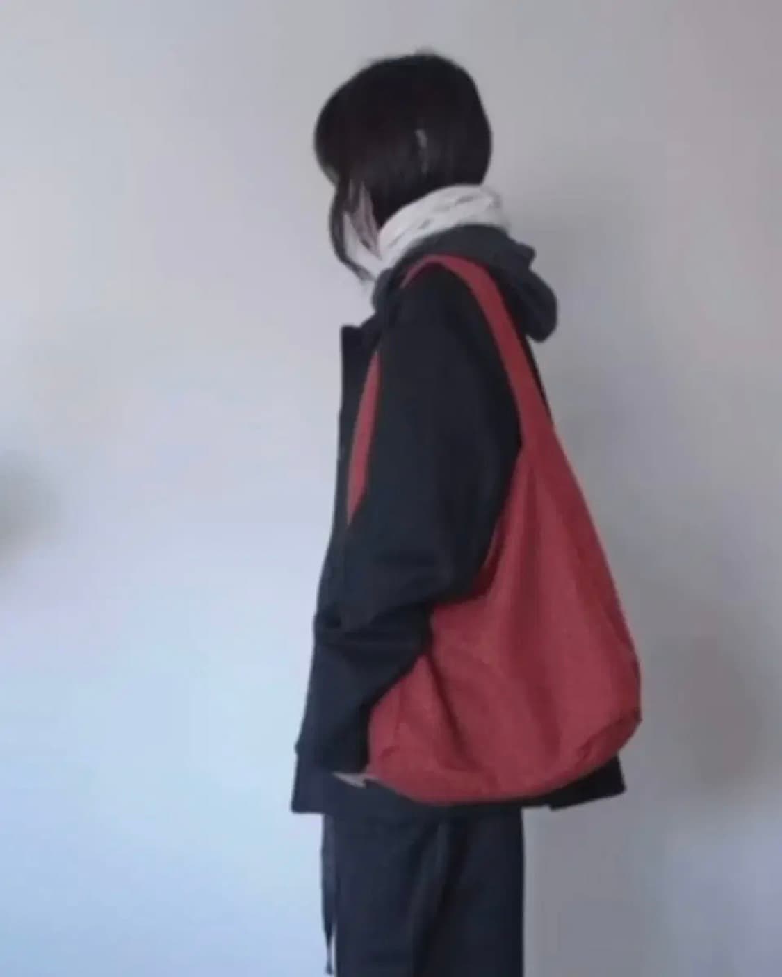 (새상품) 에프터먼데이 컬리 니트 부클 백 가방 파우치 세트 상품이미지2