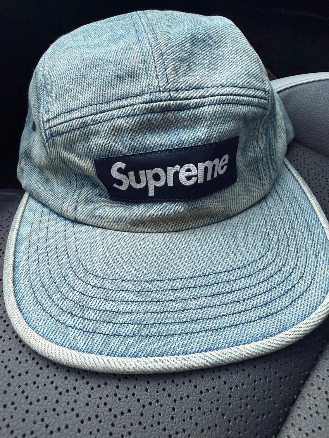 슈프림 데님 캠프캡 상품이미지1