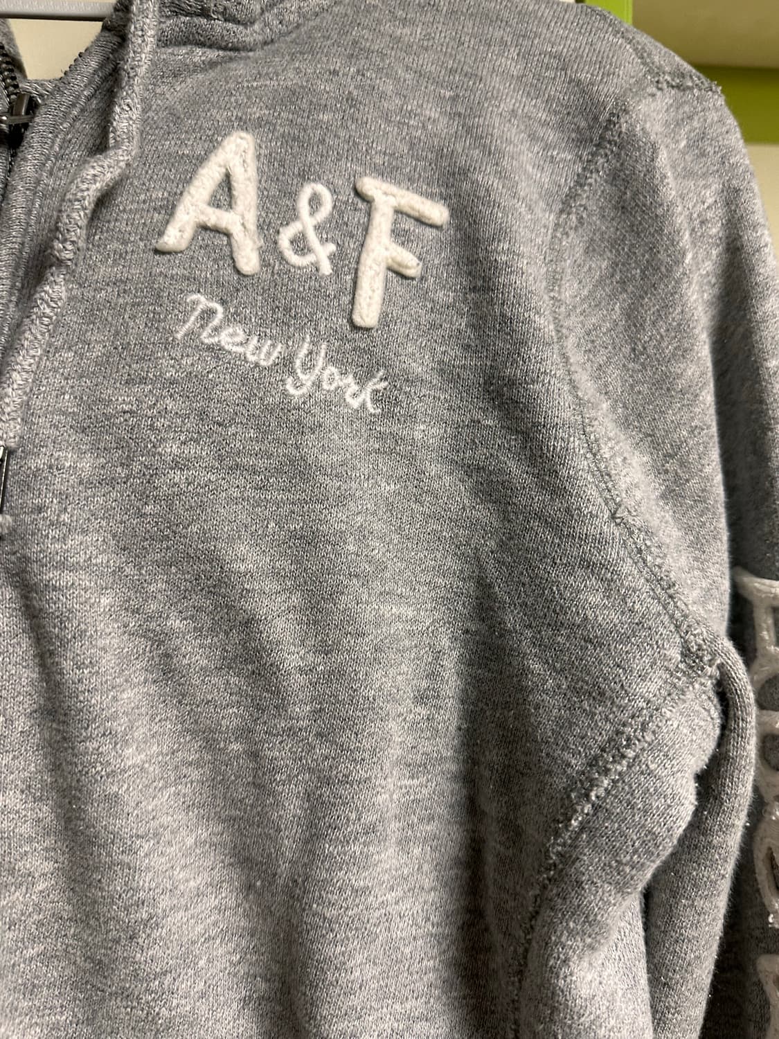 아베크롬비 y2k 그레이 후드집업 상품이미지4