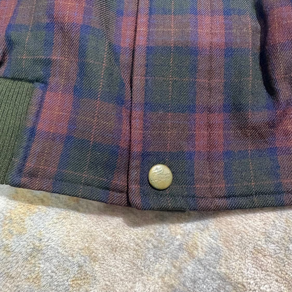 서광 라코스테 빈티지 체크 블루종봄버자켓 상품이미지6