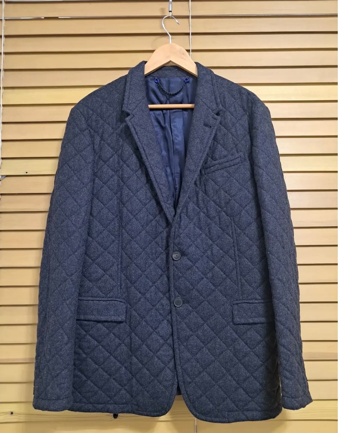 폴스미스 남성 네이비 누빔자켓 울자켓 상품이미지2