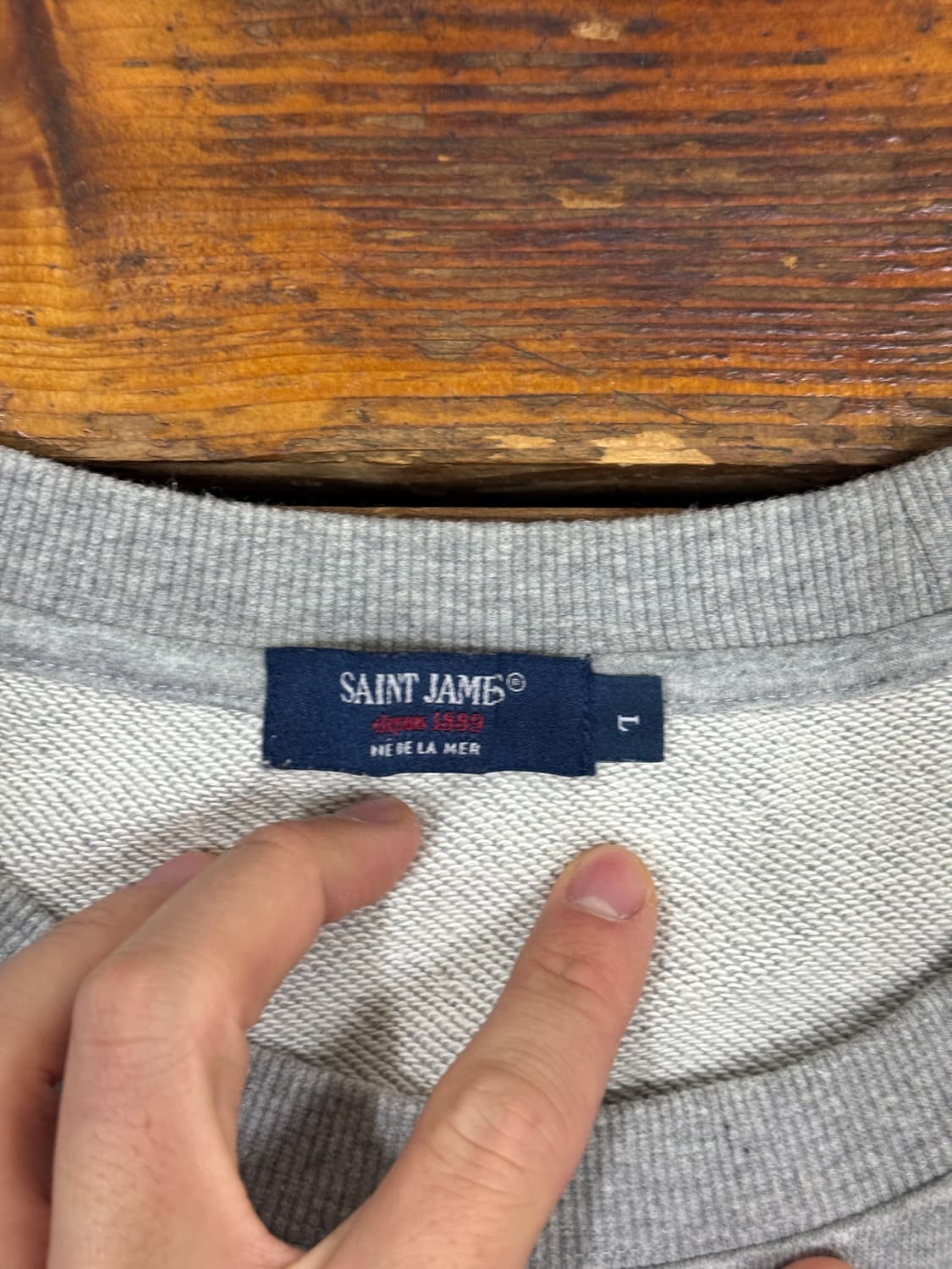 세인트제인스 봉봉 맨투맨 그레이 사이즈L 깨끗 상품이미지3