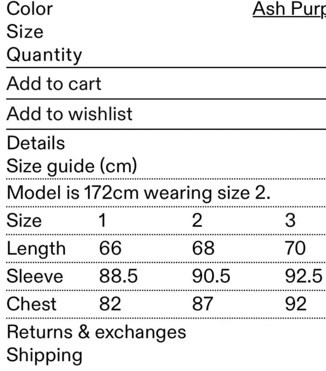 Mock neck top ash purple 상품이미지6