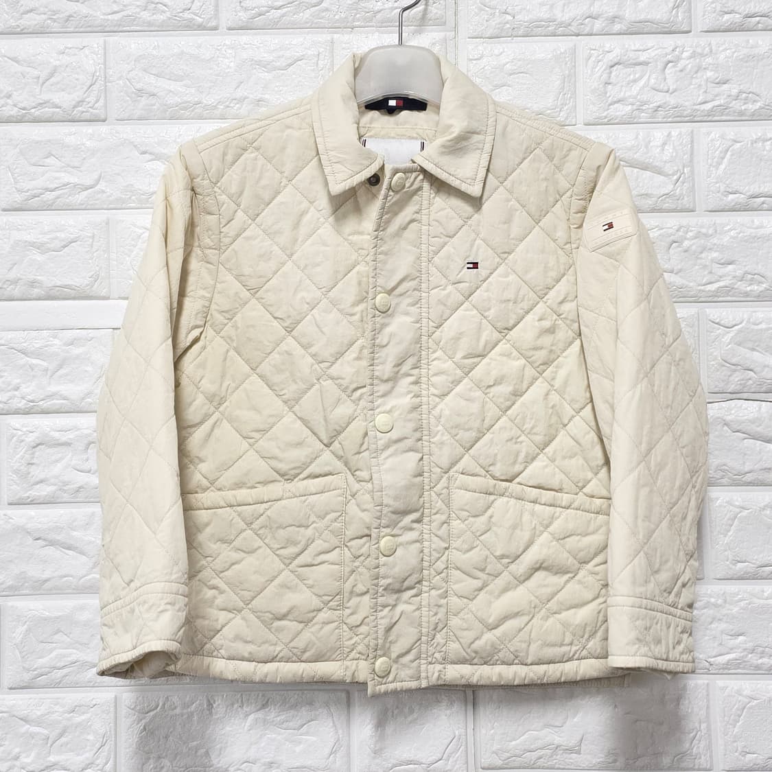택포) 타미힐피거 퀼팅 자켓 아이보리 116 상품이미지1