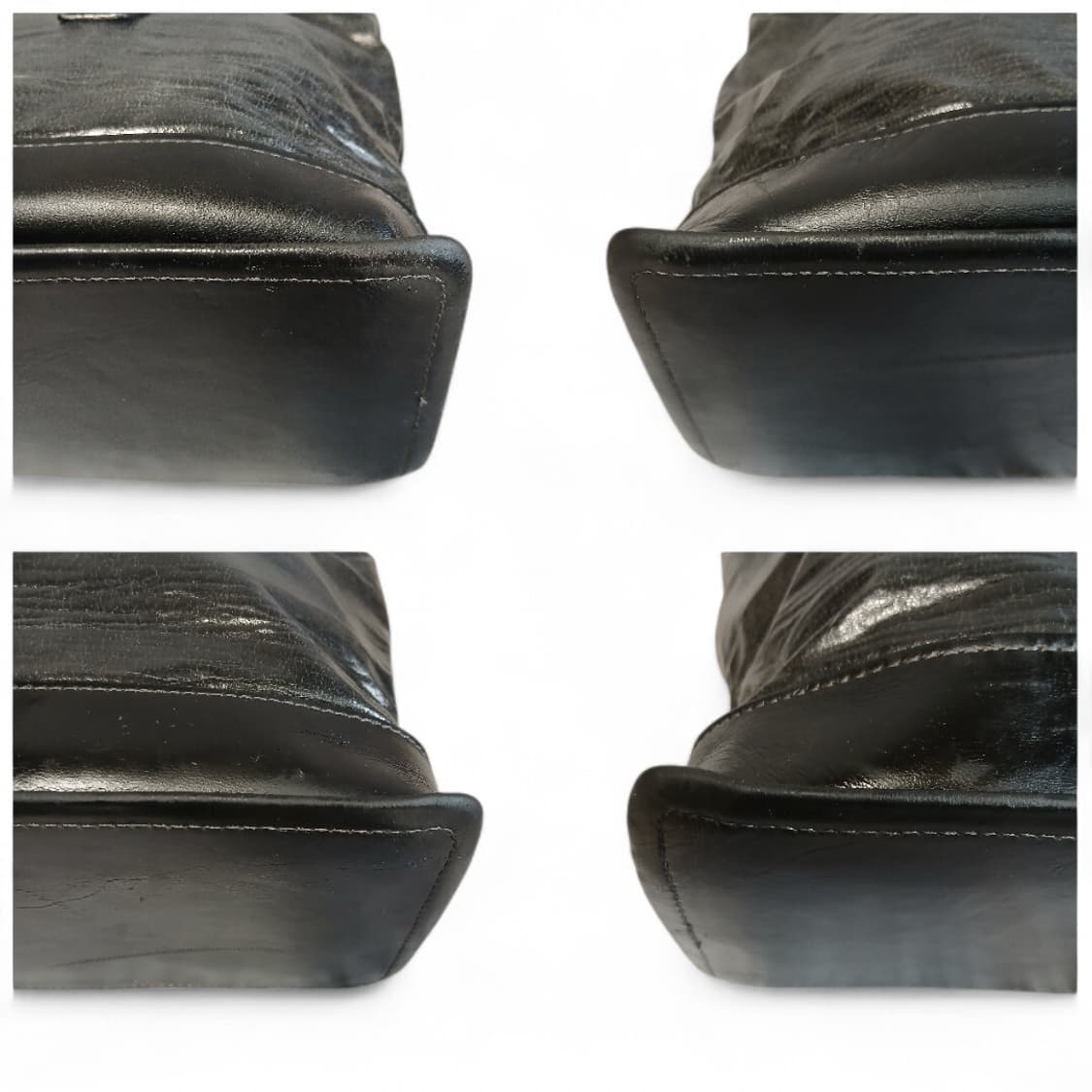 장폴고티에 버클 빈티지 가공 레더 토트백 상품이미지4