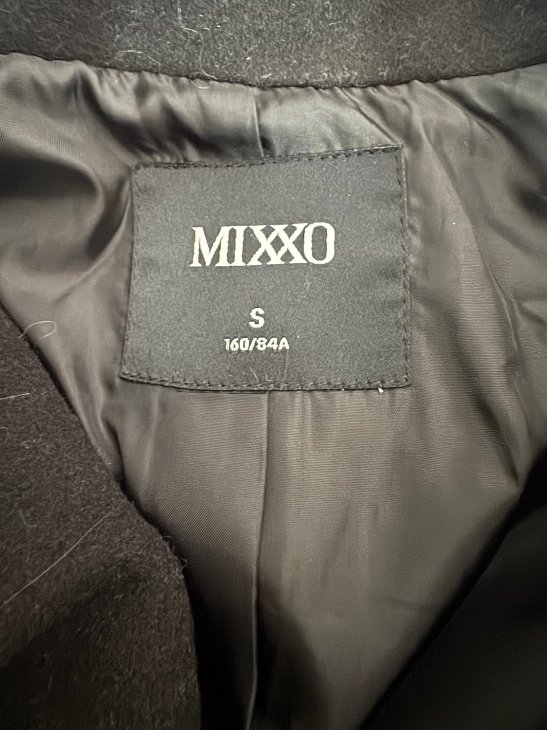 여성 미쏘 MIXXO 미니멀 벨티드 코트 블랙 S 상품이미지5