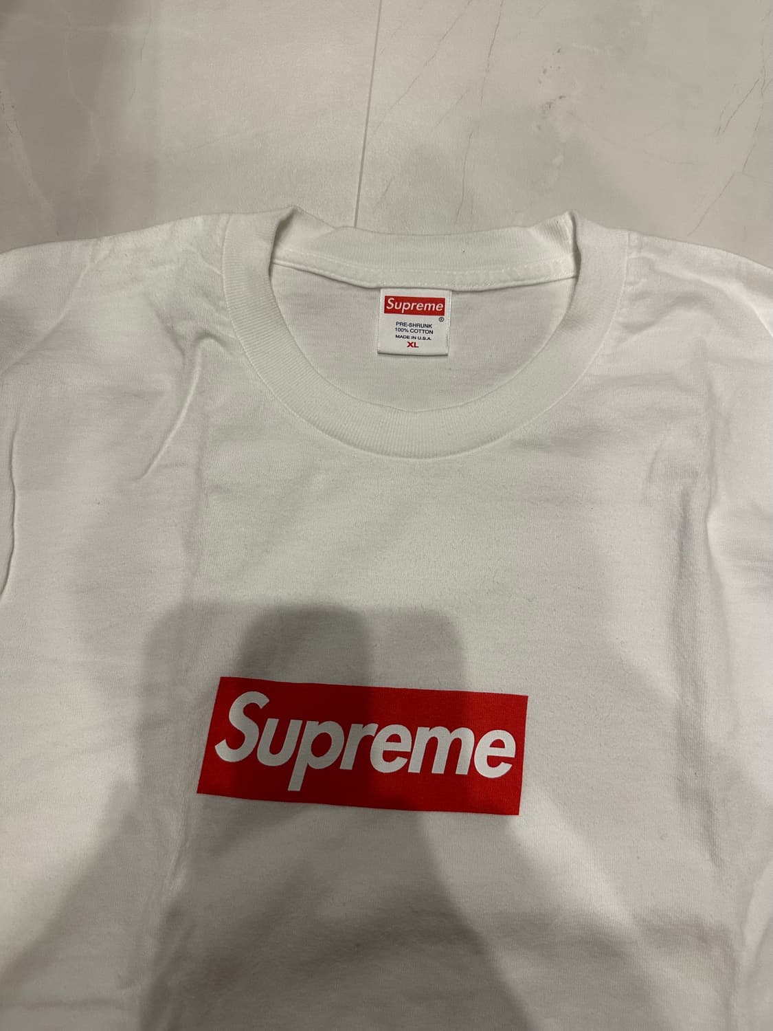 [XL] 슈프림 박스로고 롱슬리브 화이트 상품이미지2