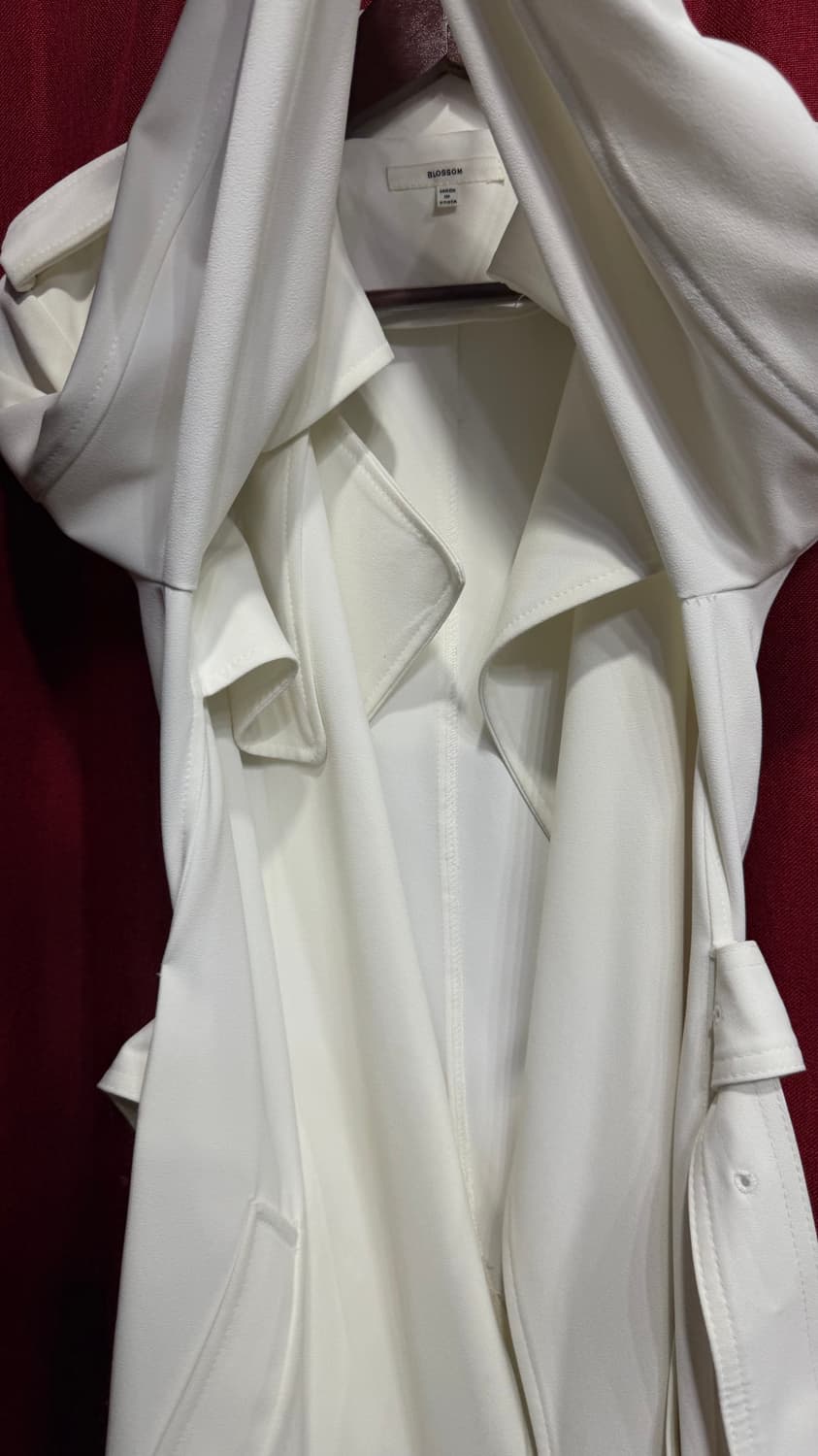 블라썸 흰색 화이트트렌치코트 55/44 상품이미지7