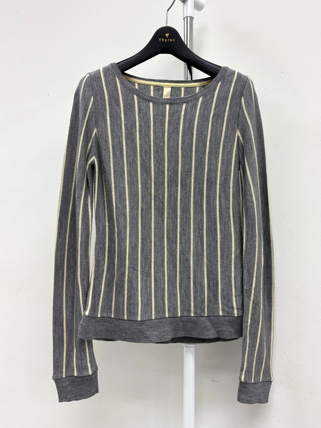 빈티지 그레이 스트라이프 롱슬리브 상품이미지5