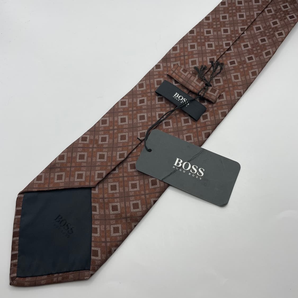 96) (HUGO BOSS) 휴고 보스 패턴 넥타이 미사용 상품이미지2