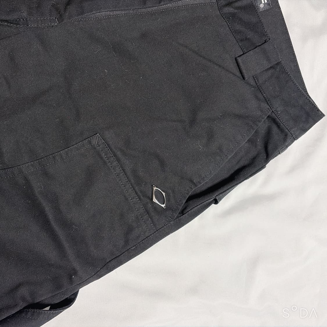 미스치프 에이프런 포켓 워크 팬츠 블랙 S 상품이미지5