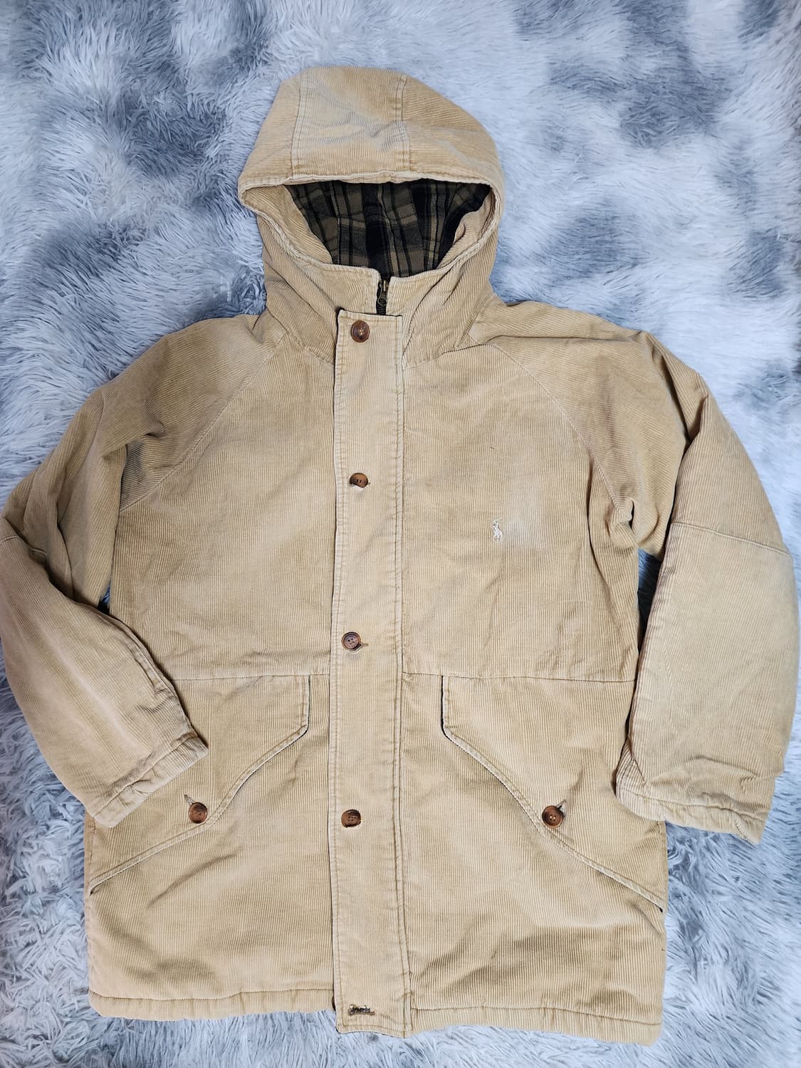 폴로 랄프로렌 코듀로이 후드 자켓 베이지 상품이미지1