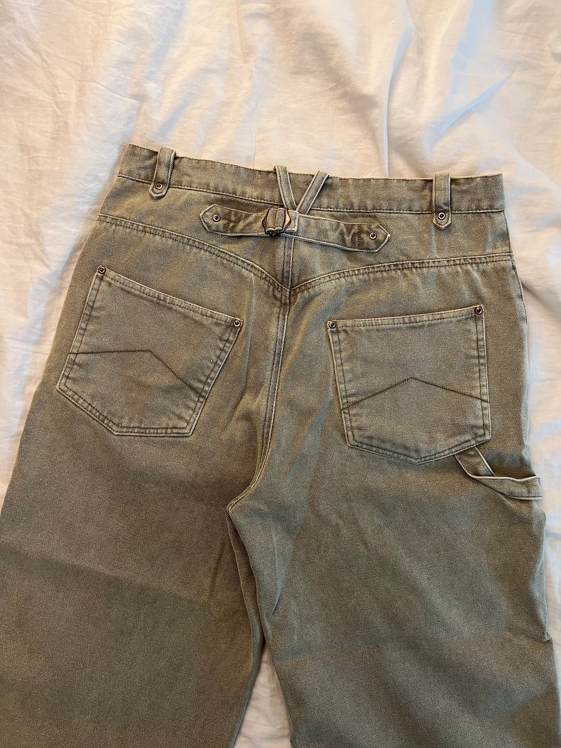 by conflikt 와이드 레그 빈티지 워크 팬츠 그린 / 32 상품이미지4