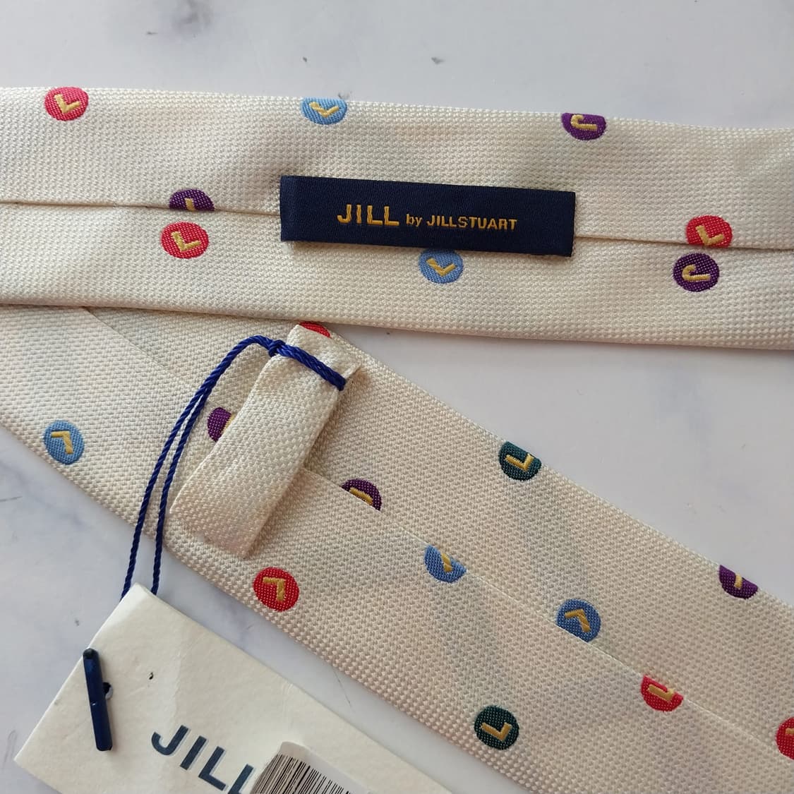 질스튜어트 실크 도트 패턴 넥타이 5.6cm S등급 새상품 K2402 상품이미지8