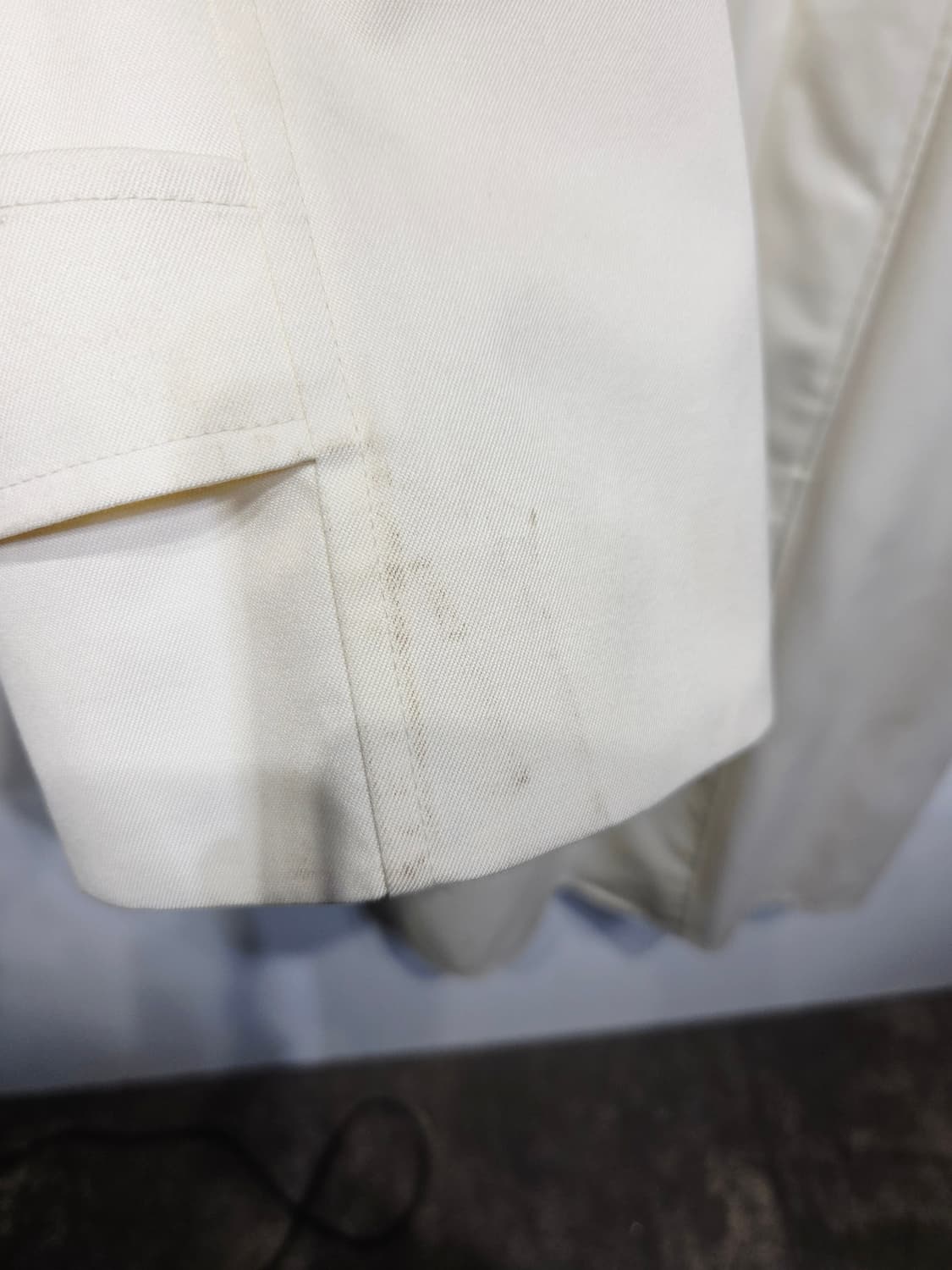 Burberrys 버버리 빈티지 싱글 맥코트 크림 상품이미지8