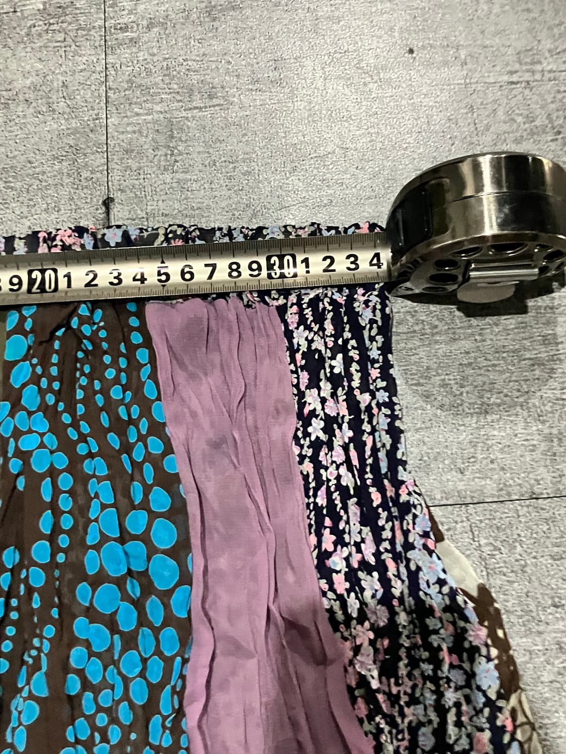 일본빈티지 하구미모리걸 달천깔페어리 수채화삼색 미디스커트 상품이미지2