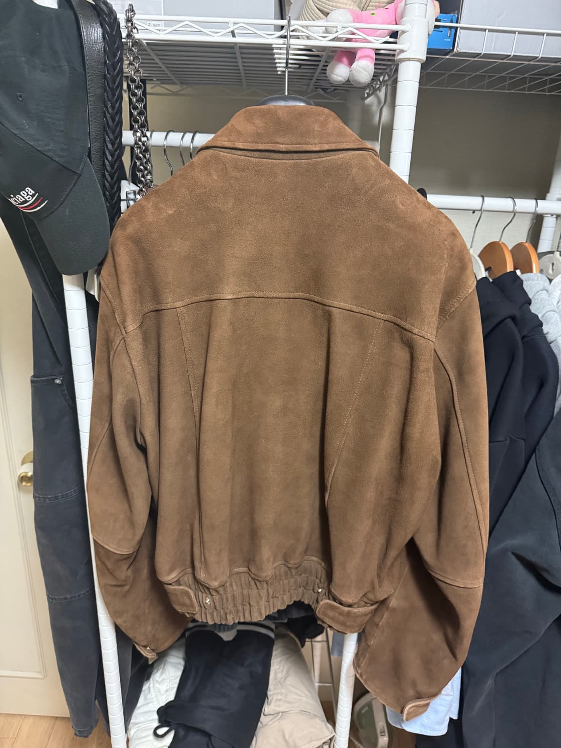 Stu 고트 스웨이드 자켓 (브라운 L) 상품이미지3