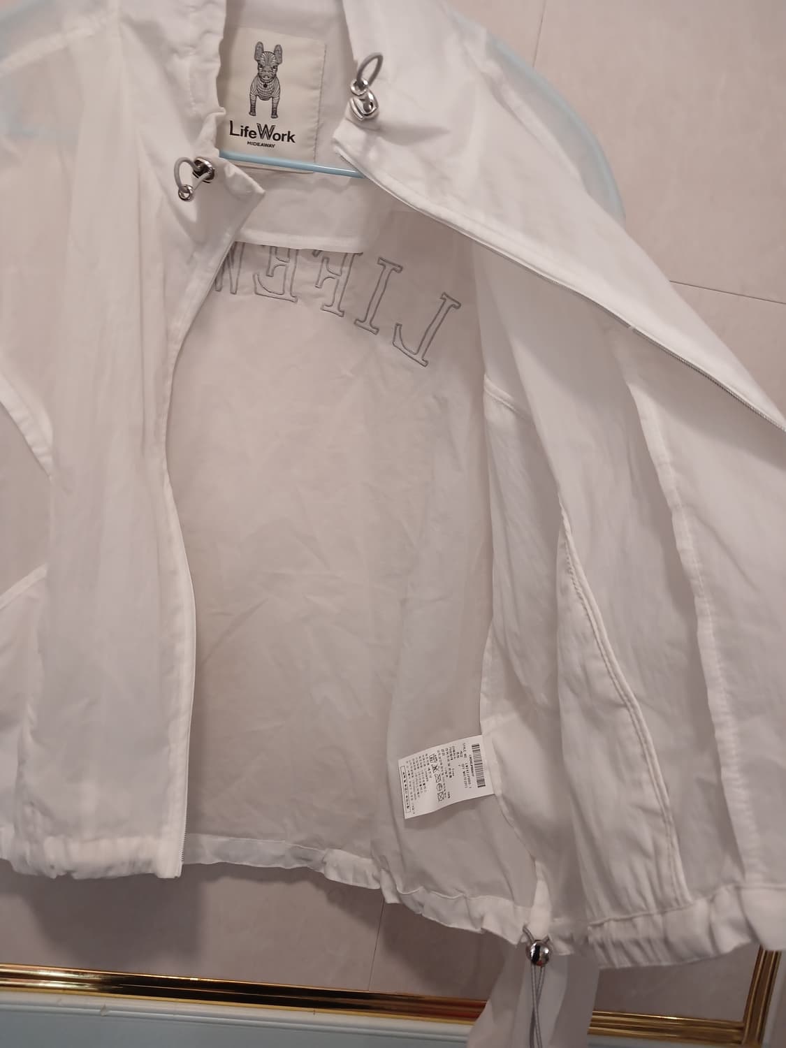 라이프워크 정품 여성 크롭스타일 바람막이 free 사이즈 상품이미지4