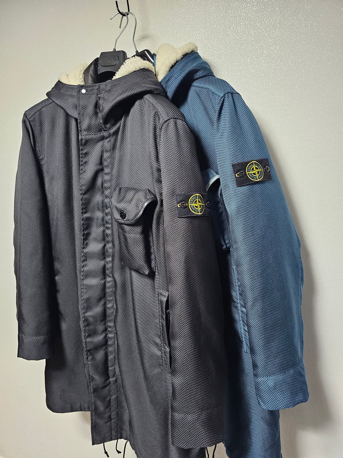 스톤아일랜드 모디파이드 파나마 6/3 HT 나일론 + 레더 다운 파카 상품이미지10