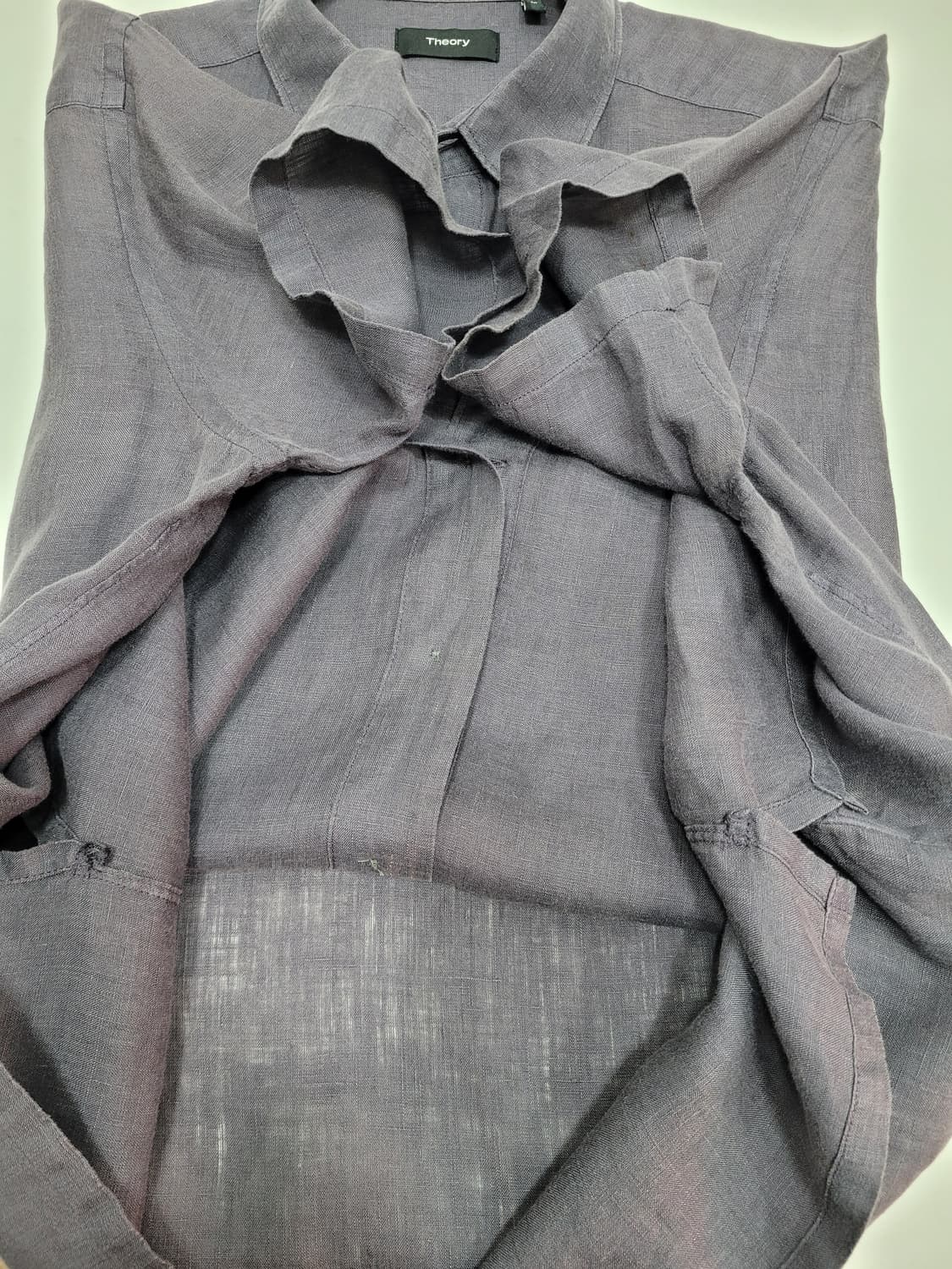 theory 띠어리 어빙 린넨 셔츠 / 남 M (추천 95) 라이트퍼플
 상품이미지6