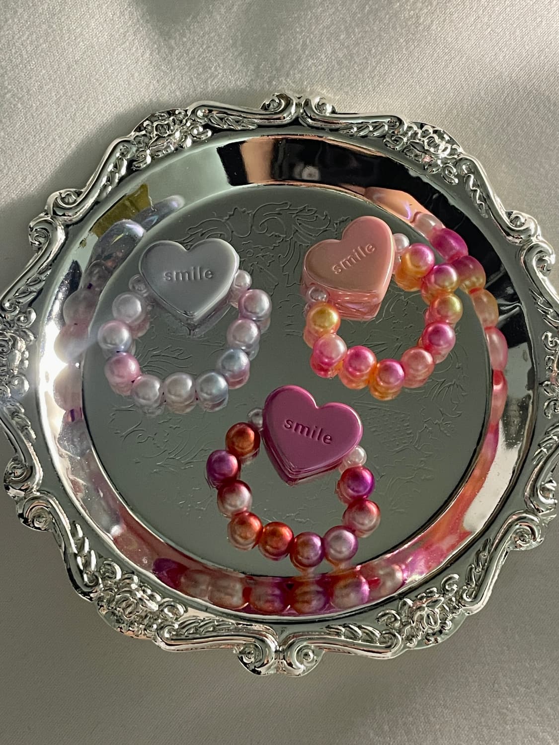 스마일 하트 반지 상품이미지2