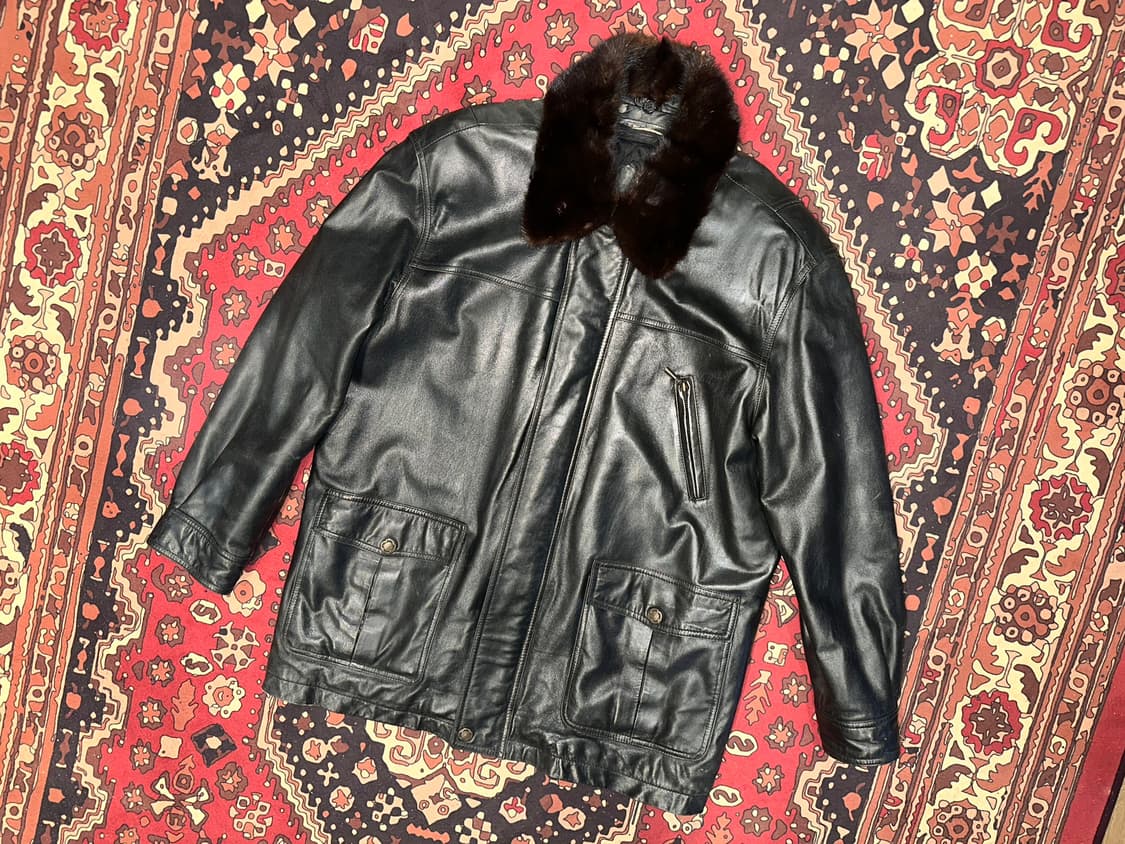 ( XL ) 가죽자켓 레더자켓 가죽코트 가죽카코트 가죽롱코트 상품이미지2