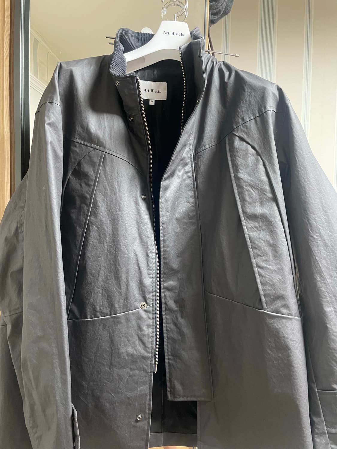 아트이프액츠 British Waxed Monster Parka 차콜 M 상품이미지2