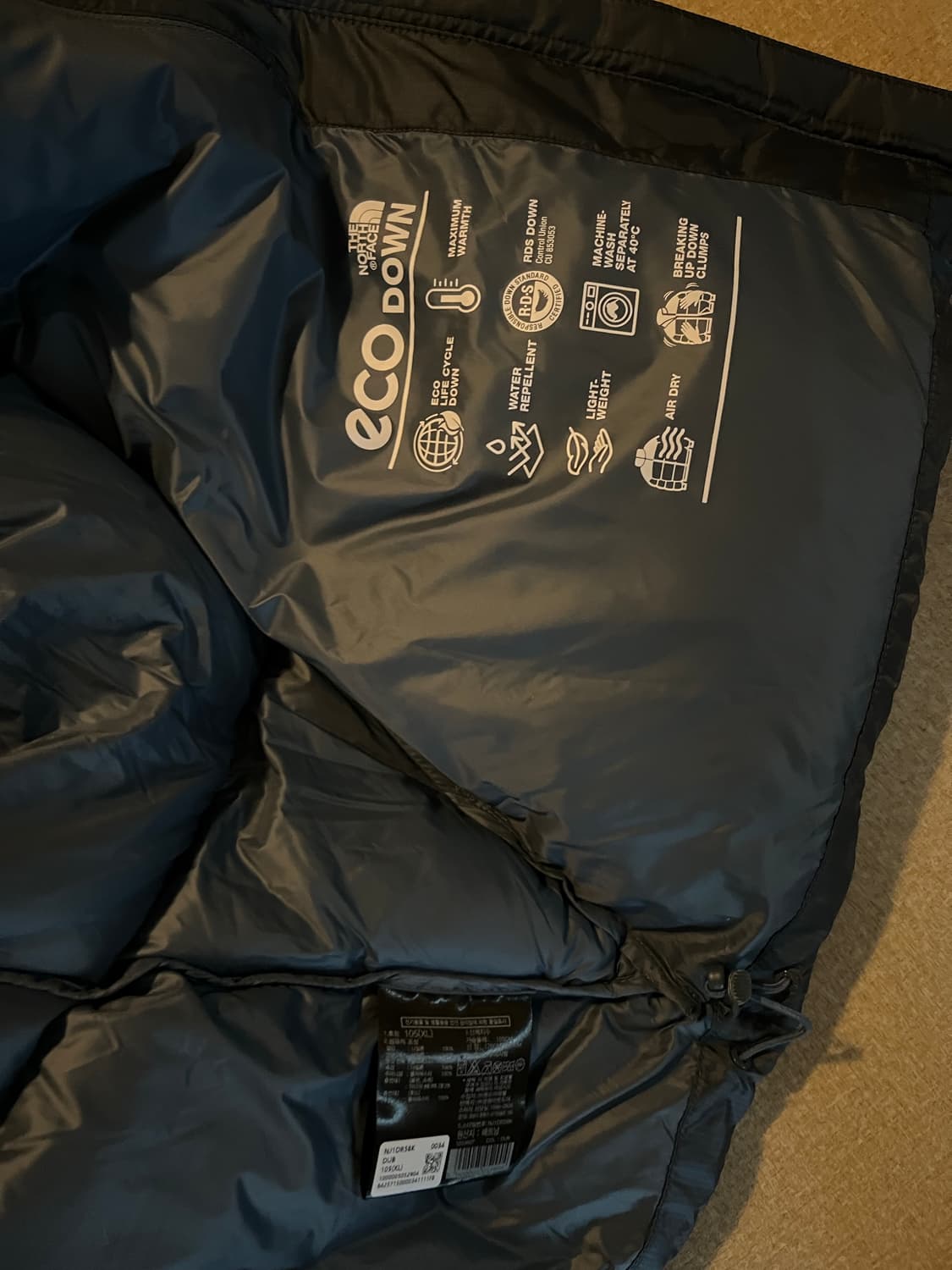 노스페이스 프로젝트 다운 패딩 더스크블루 XL 105 상품이미지3