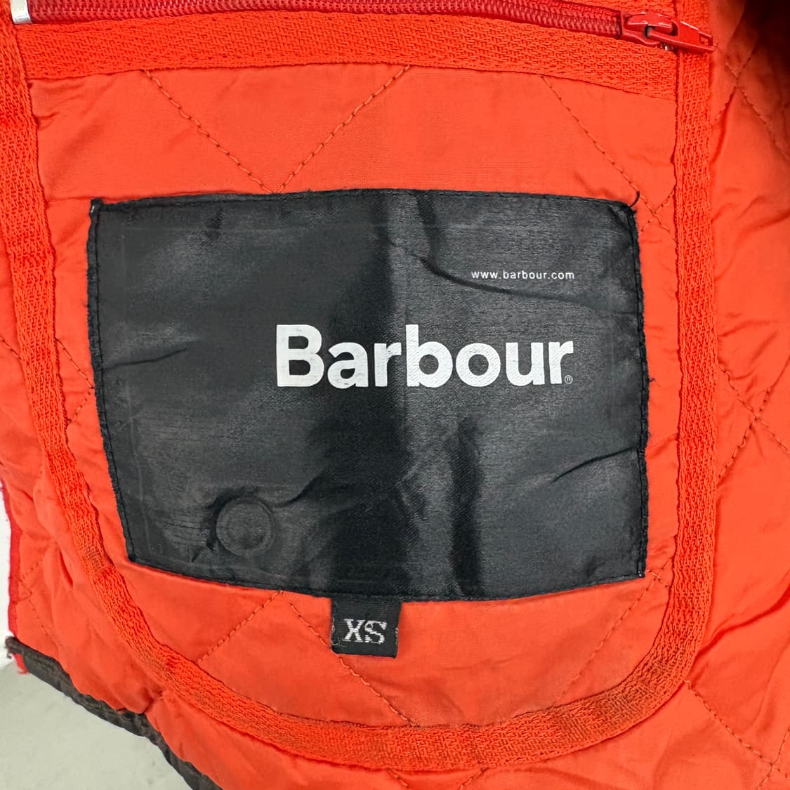 바버 브라운 퀼팅 자켓 남성L 상품이미지5