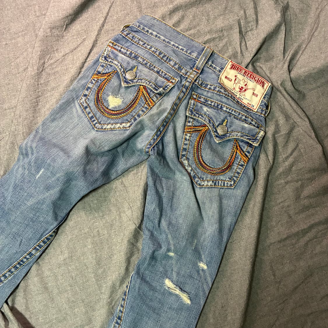 00's 트루릴리젼 그런지 스티치 부츠컷 상품이미지4