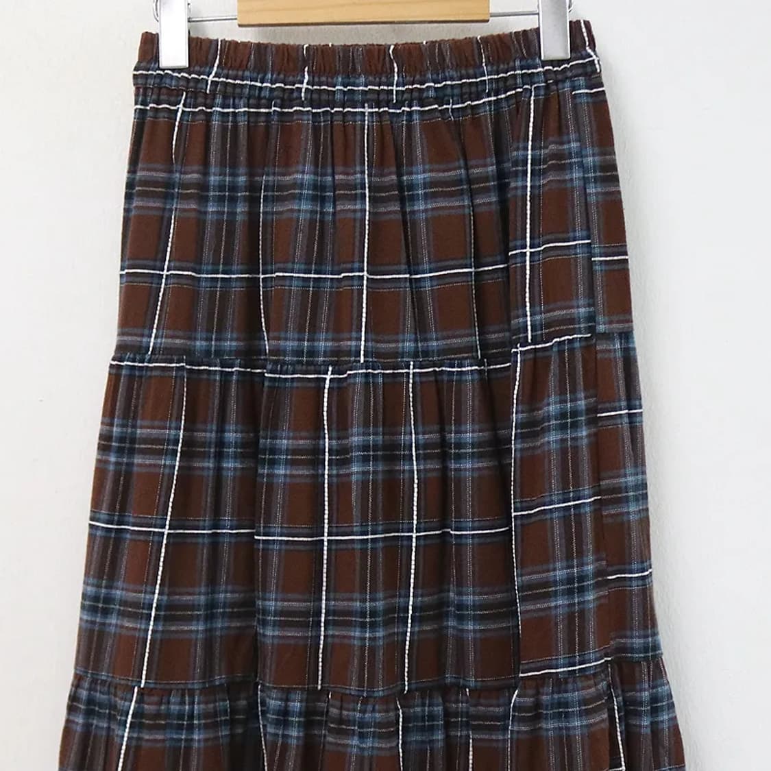 체크 캉캉 롱 스커트 67124 상품이미지5