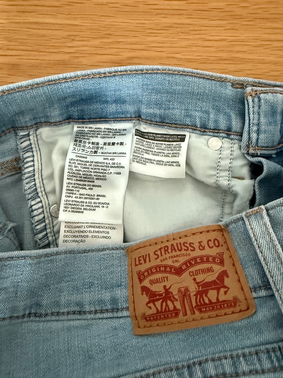 리바이스(Levi's) 315 부츠컷 데님 팬츠(연청) 상품이미지7