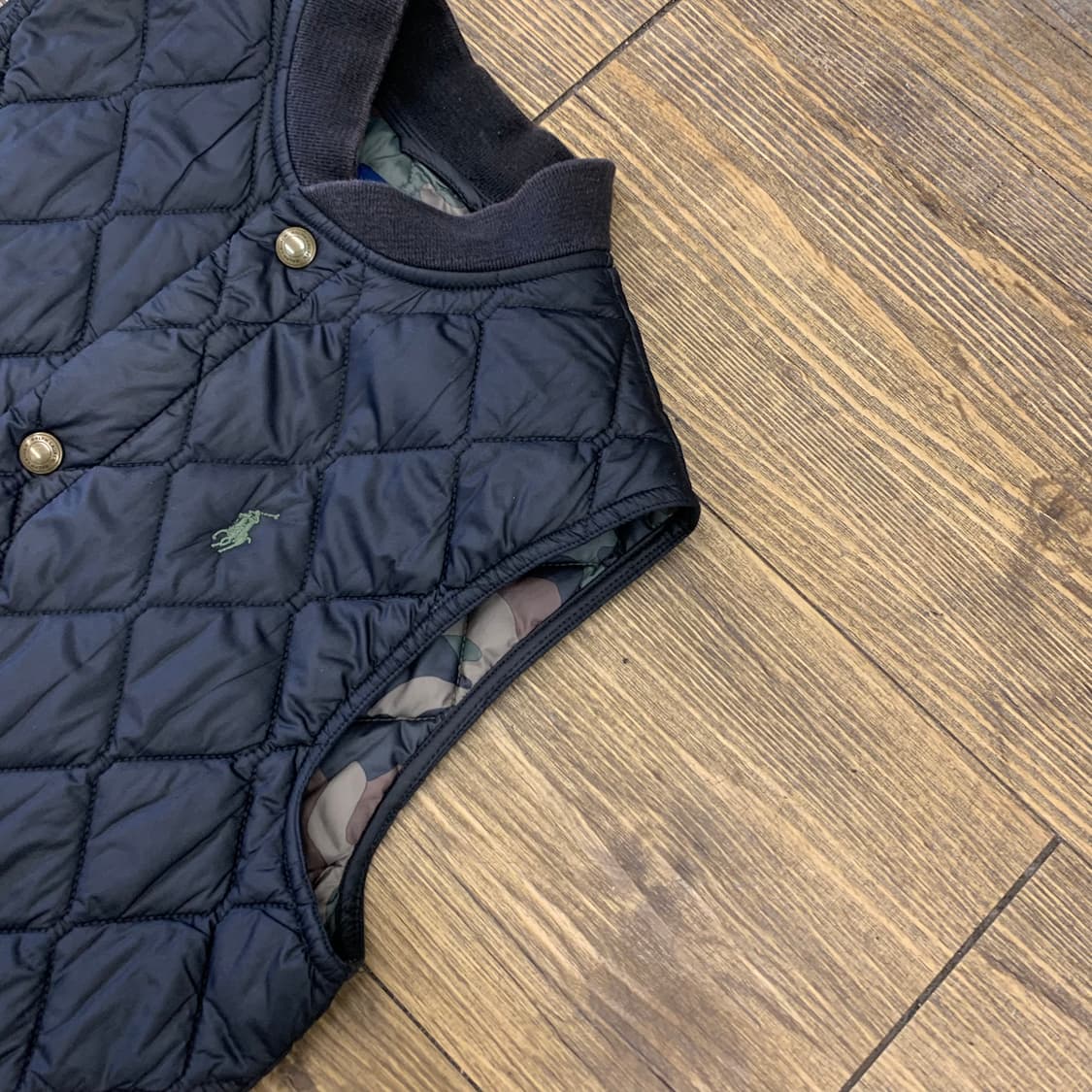 폴로 랄프로렌 카모 퀄팅 조끼 XS 상품이미지1