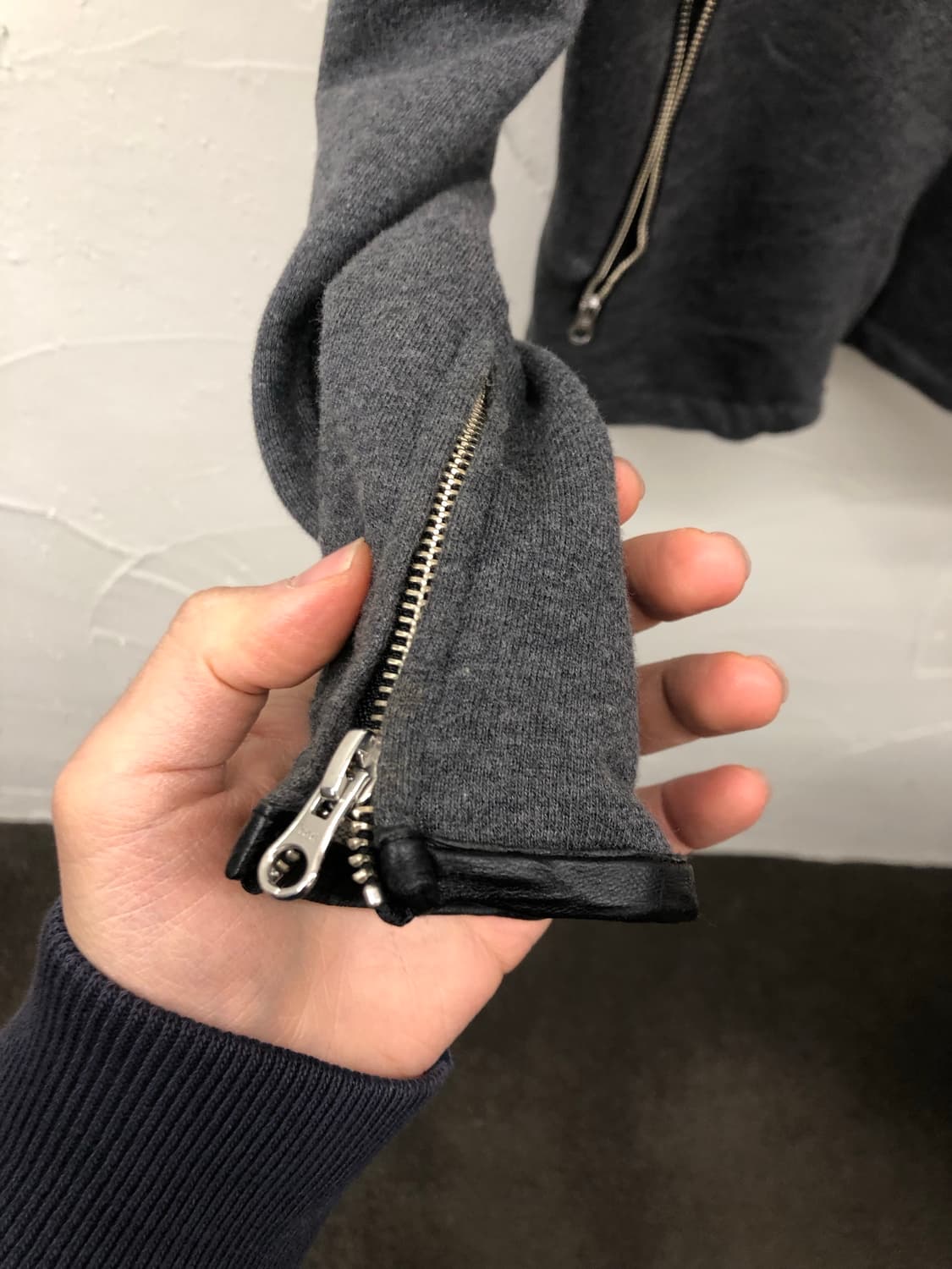 콤 사 이즘 코튼 바이커 자켓 상품이미지5