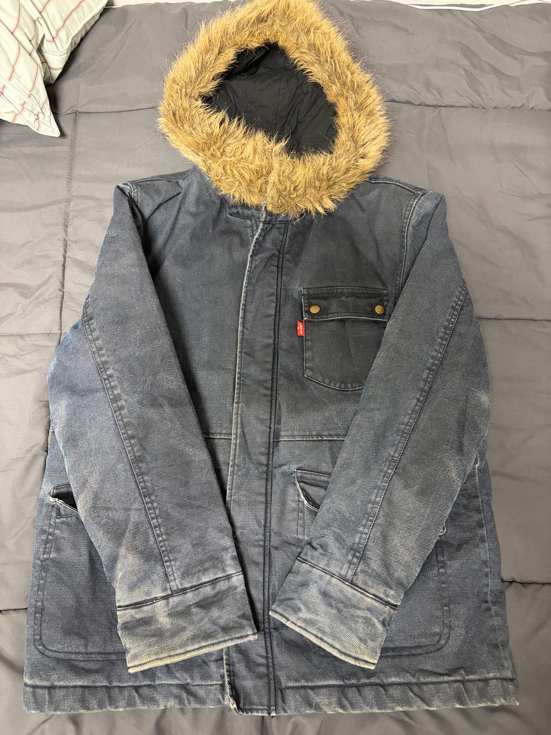 리바이스 데님 후드 야상 점퍼 상품이미지2