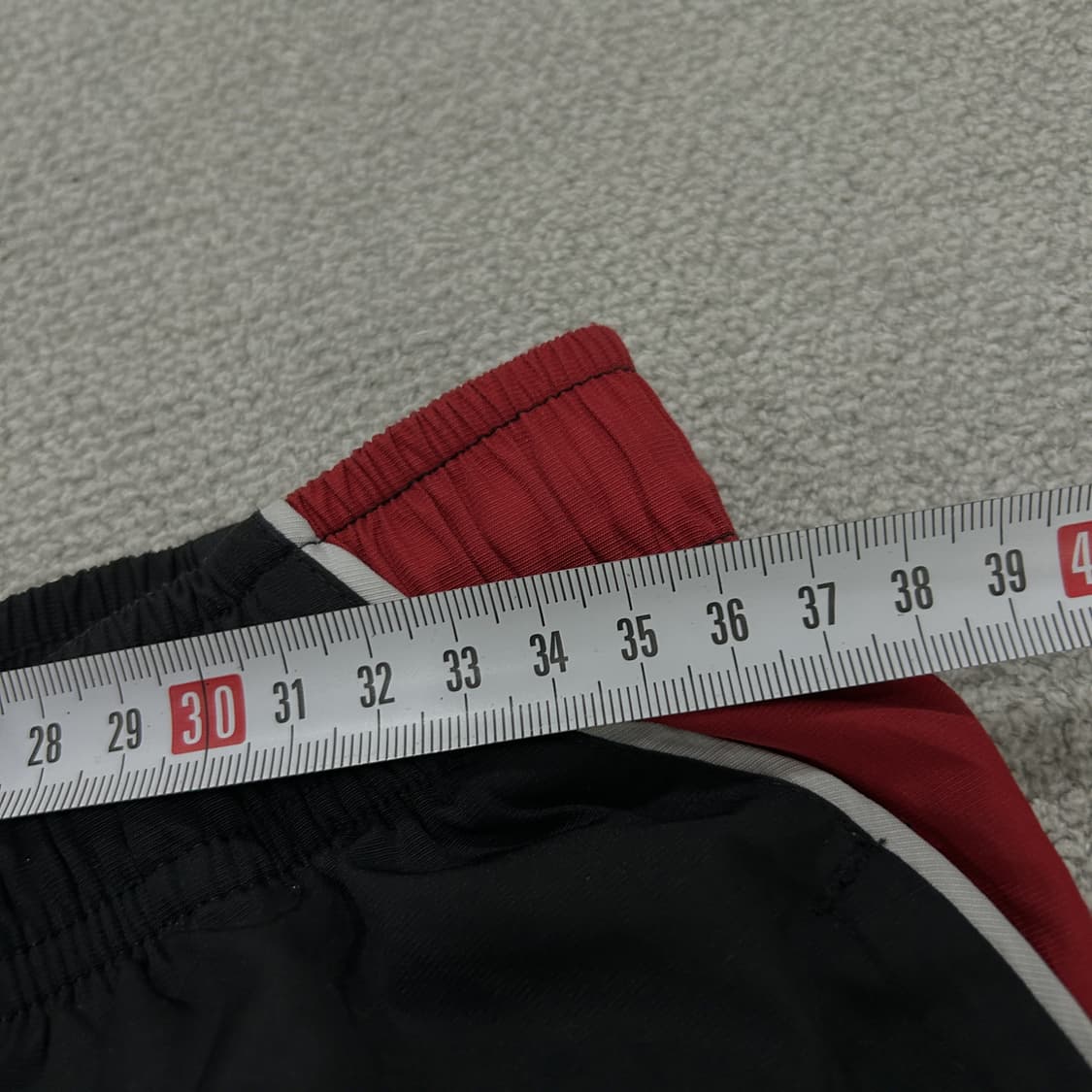 나이키 블랙/레드 트랙 팬츠 m 상품이미지4