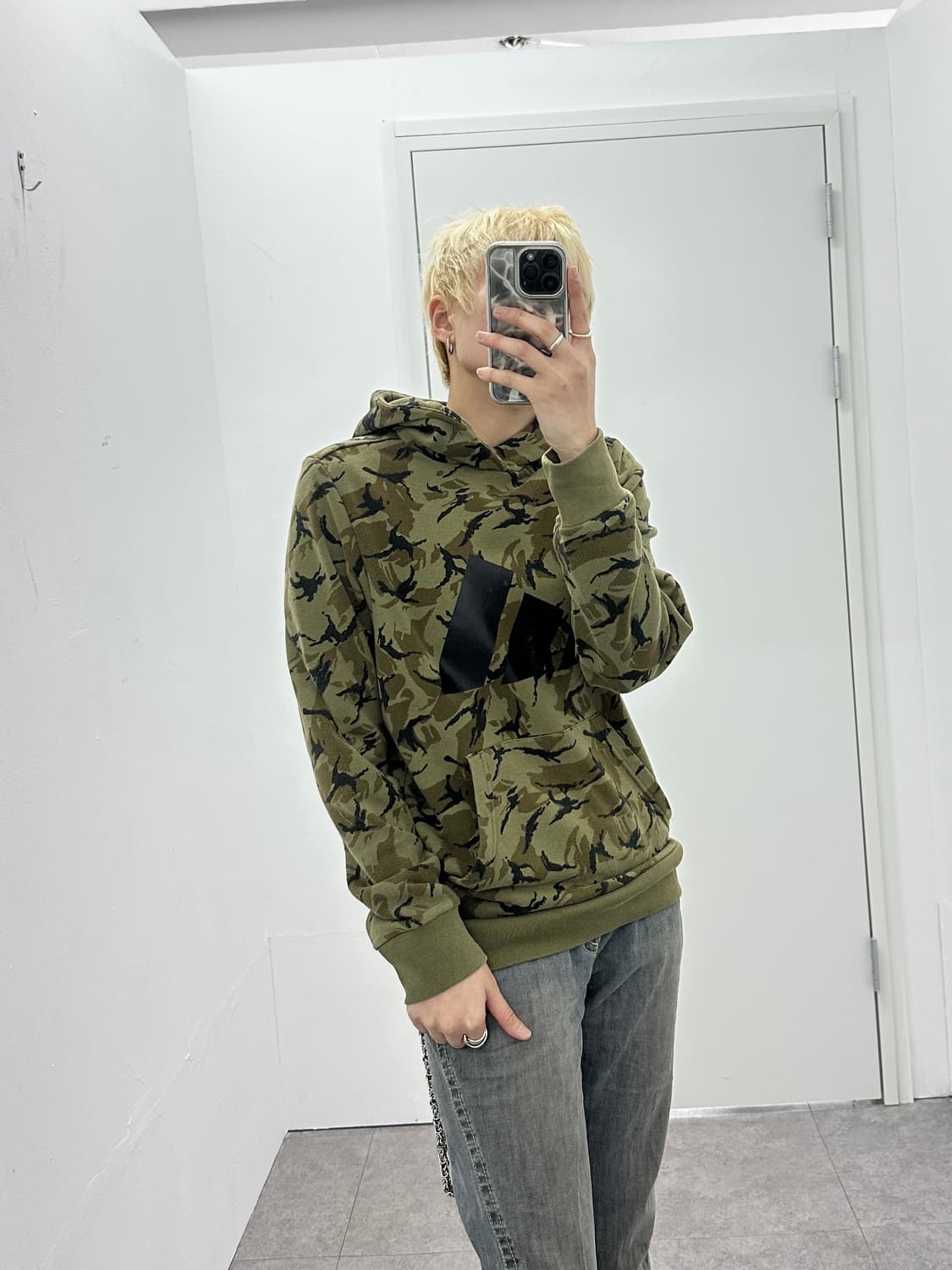 Adidas camo logo printing hoodie 상품이미지2