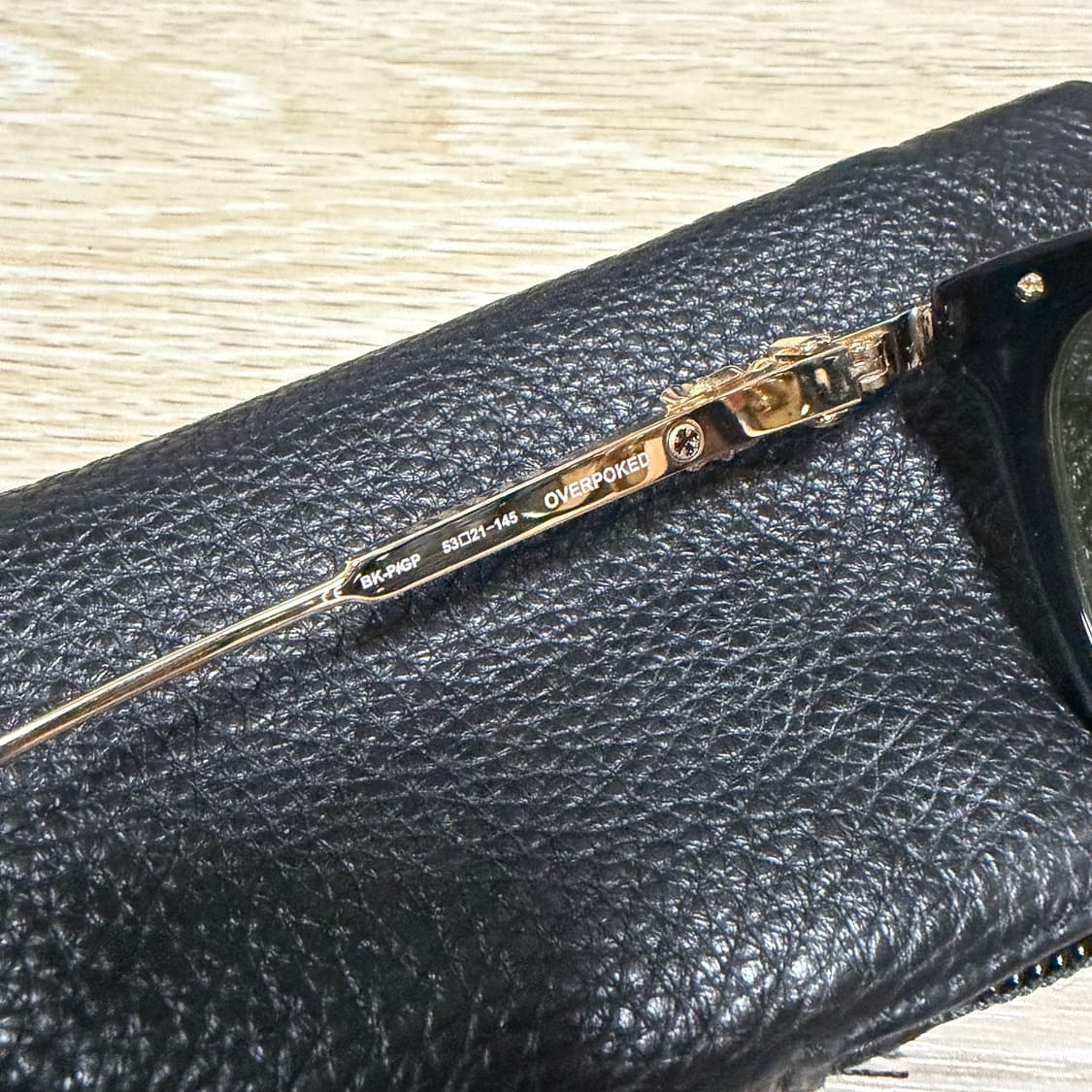 [S+급/53mm] 크롬하츠 오버포크 안경 블랙/골드 상품이미지6