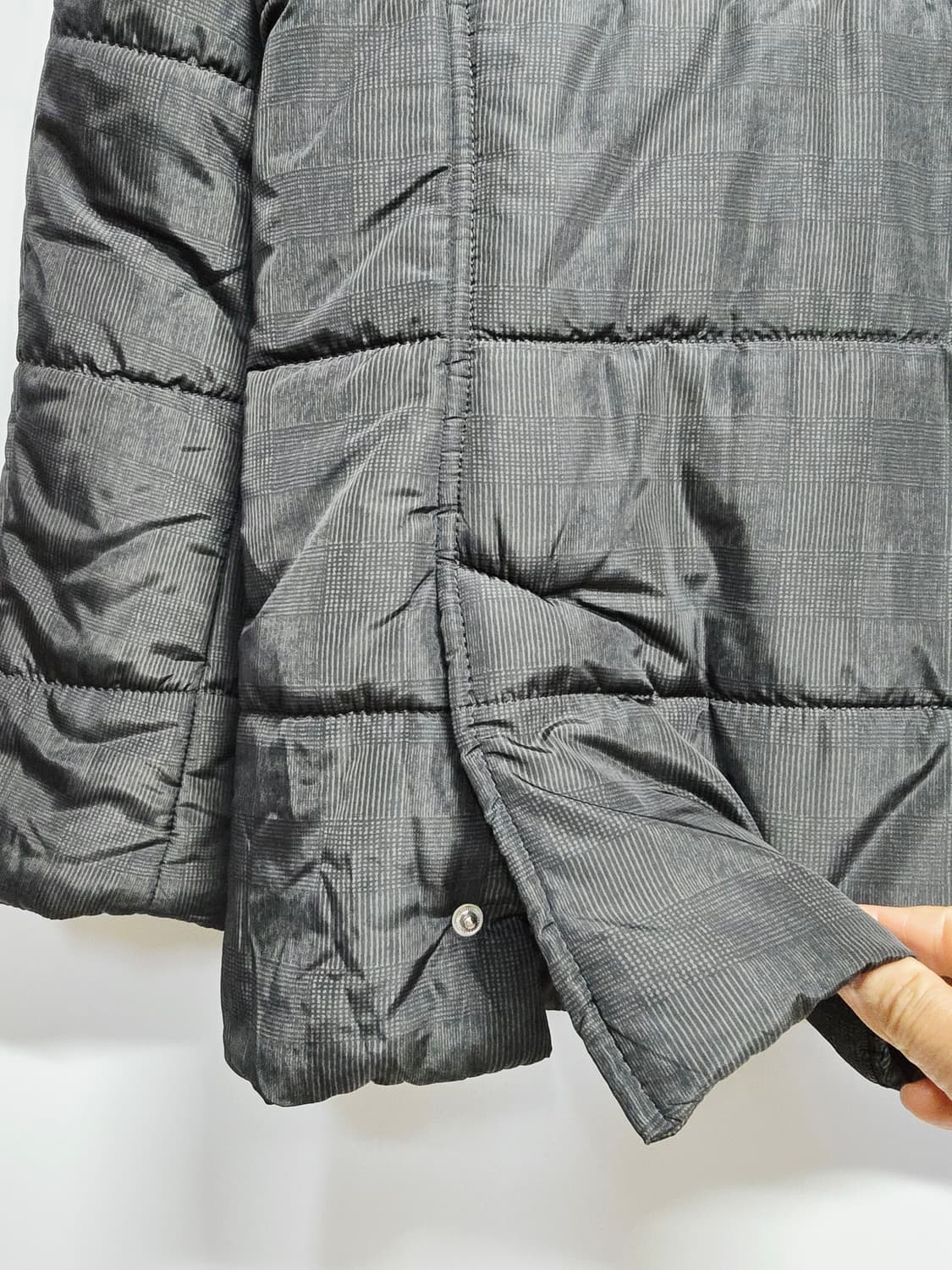 루이까스텔 퀼팅 자켓 그레이체크95 상품이미지5